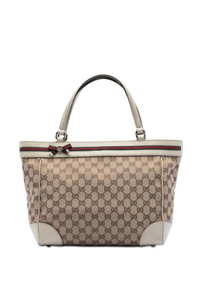 Gucci Pre-Owned 2016-2026 GG Canvas Web Mayfair tote bag - Brown
