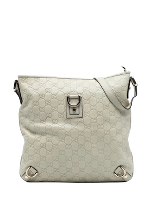 Gucci Pre-Owned 2016-2026 Guccissima Abbey D Ring crossbody bag - White