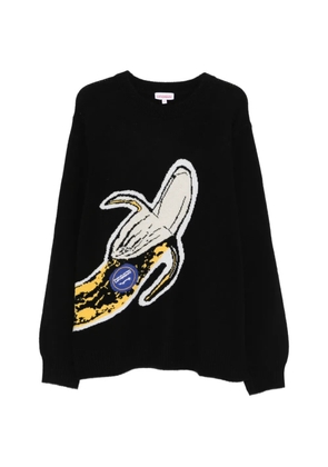 Charles Jeffrey Loverboy graphic knitwear - Black