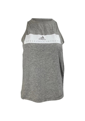 Stella McCartney Pre-Owned x Adidas logo-print cotton tank top - Grey