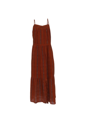 Ba&Sh Kyo tiered stripe dress - Orange