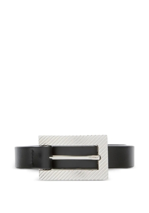 The Attico leather buckle belt - Black