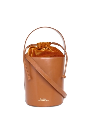Sarah Chofakian leather bucket bag - Brown