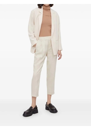 Sisley lapel-collar open-front blazer - Neutrals