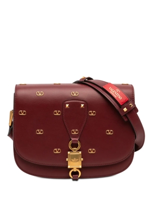 Valentino Garavani Pre-Owned 2000-2025 VLogo Embellished Leather crossbody bag - Red