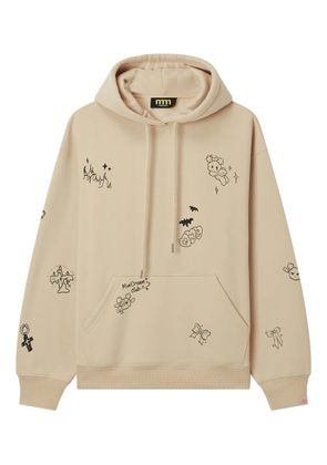 Mini Cream graphic-print hoodie - Neutrals