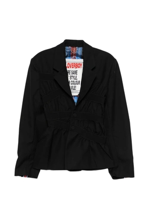 Charles Jeffrey Loverboy taped up blazer - Black