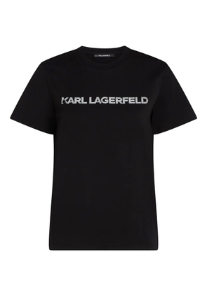 Karl Lagerfeld logo-print T-shirt - Black