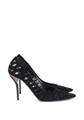 Jimmy Choo Pre-Owned Lasercut Romy pointed-toe pumps - Black