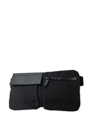Gucci Pre-Owned zip-pocket buckle belt bag - Black