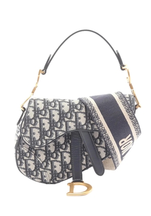 Christian Dior Pre-Owned 2010-2026 Mini Oblique Canvas Saddle Bag satchel - Brown