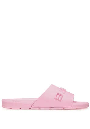 Bally logo-embossed slides - Pink