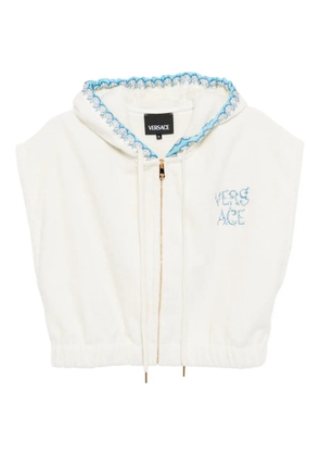 Versace Home Barocco sleeveless hoodie - Green