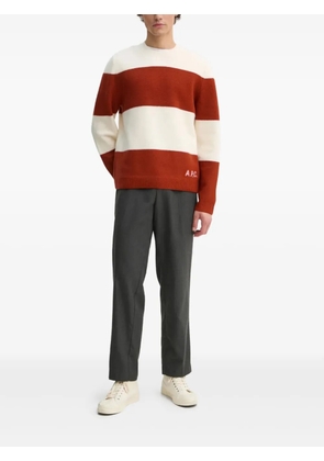 A.P.C. striped crew-neck sweater - Neutrals