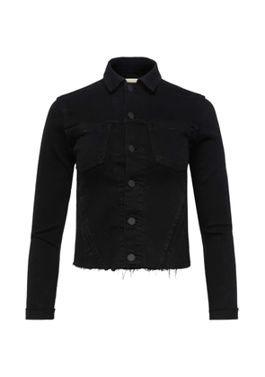 L'Agence Janelle raw-cut denim jacket - Black