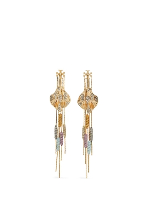 Tory Burch Runway embellished front-backs earrings - Gold