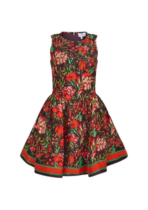 Hunter Bell Layne floral-print mini dress - Red