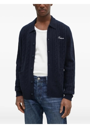 FROM FUTURE cable-knit cashmere cardigan - Blue