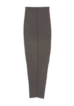 Rick Owens Pillar centre-seam knit skirt - Grey