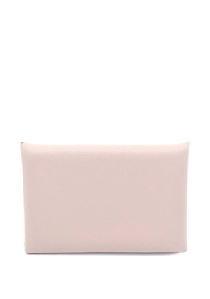 Hermès Pre-Owned 2022 Calvi press-stud wallet - Pink