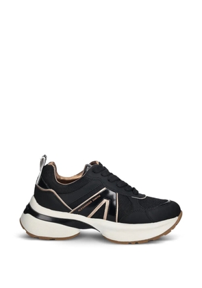 Alexander Smith Victoria metallic panelled sneakers - Black