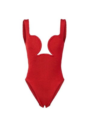 PARAMIDONNA Luisa textured cut-out swimsuit