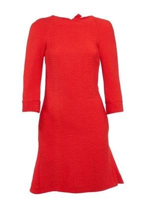 Maje bow-detail crepe dress - Red