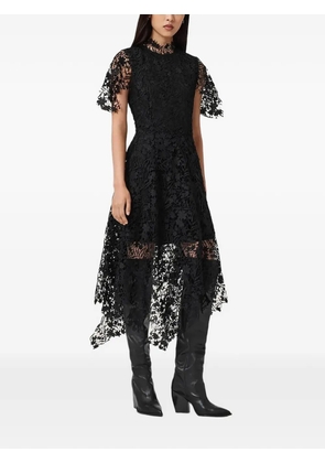 AllSaints Saege lace midi dress - Black