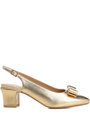Ferragamo Vara bow slingback pumps - Gold
