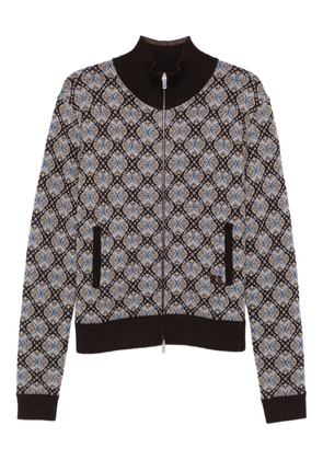 Wales Bonner zip-up sweatshirt - Grey