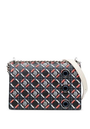 Christian Dior Pre-Owned 2015 Medium Calfskin Cannage Tufted Diorama Flap crossbody bag - Black