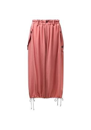 Y's elastic-waistband trousers - Pink
