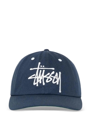 Stüssy logo-embroidered snapback hat - Blue