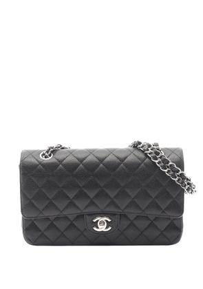 CHANEL Pre-Owned 2016-2017 Medium Classic Caviar Double Flap shoulder bag - Black