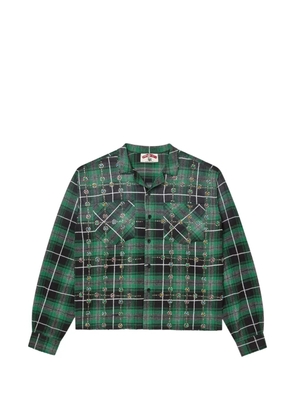 Vale Grinch Gems flannel shirt - Green