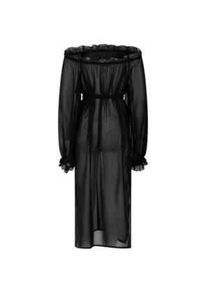 PARAMIDONNA Luna ruffled dress - Black