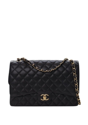 CHANEL Pre-Owned 2019 Maxi Classic Caviar Double Flap shoulder bag - Black