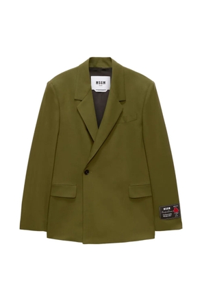 MSGM double-breasted blazer - Green