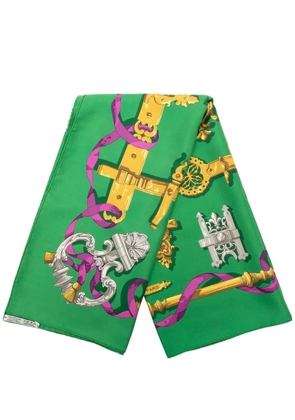 Hermès Pre-Owned 20th Century Ferronnerie Silk Scarf 90 scarves - Green