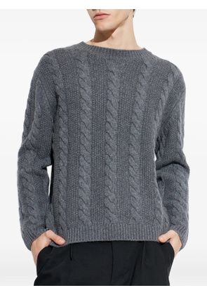 Lisa Yang cable-knit crew-neck sweater - Grey