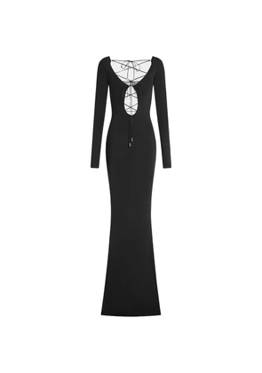 16Arlington Solaris tie maxi dress - Black