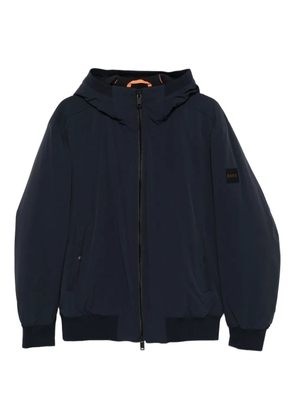 BOSS logo-patch padded jacket - Blue