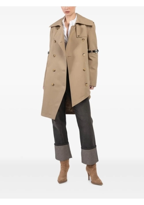 Coperni asymmetric double-breasted trench coat - Neutrals