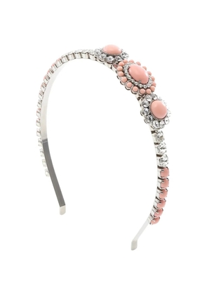 Miu Miu Pre-Owned 2010s rhinestone headband - Silver