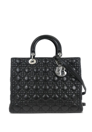 Christian Dior Pre-Owned 2010 cannage 2way tote bag - Black