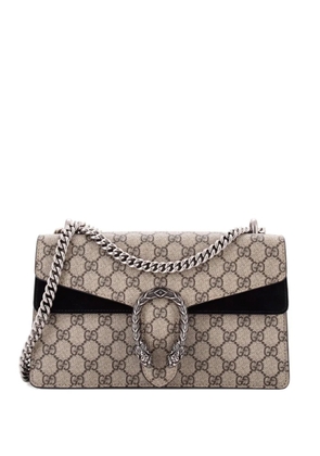 Gucci Pre-Owned Dionysus Bag GG Coated Canvas and Leather Small shoulder bag - Black