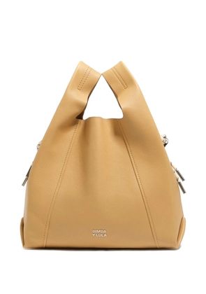 Bimba y Lola medium Paper leather tote bag - Yellow