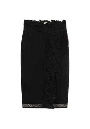 Blumarine lace midi skirt - Black