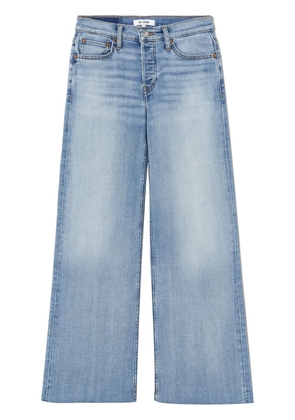 RE/DONE mid-rise wide cropped jeans - Blue