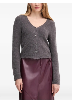 OUI V-neck button cardigan - Grey